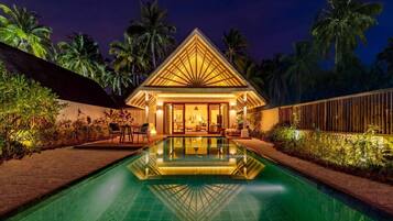 Sunset Beach Pool Villa | Premium bedding, minibar, in-room safe, desk