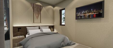 1 bedroom, in-room safe, iron/ironing board, free WiFi