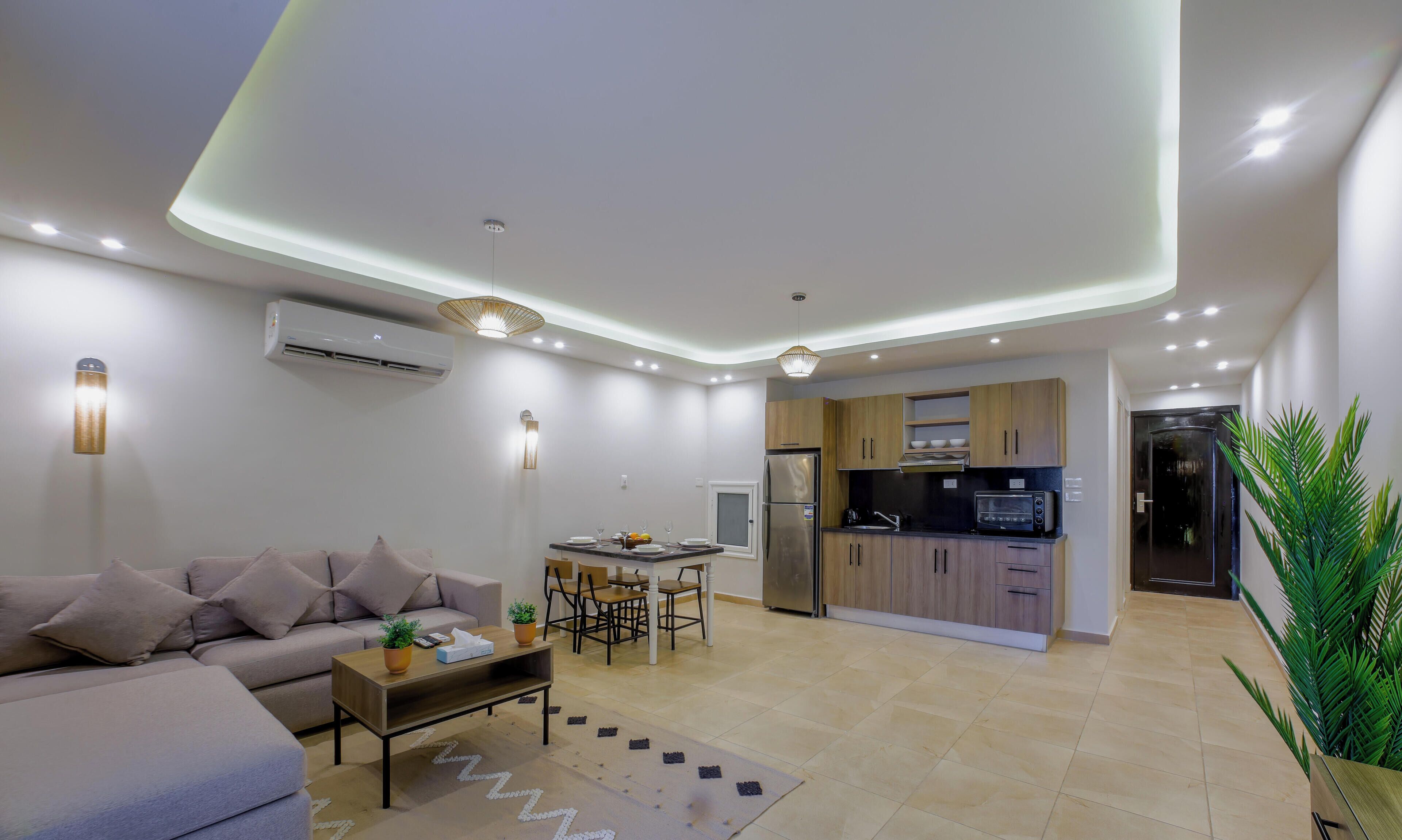 Deluxe dubbelrum eller tvåbäddsrum - balkong | Vardagsrum