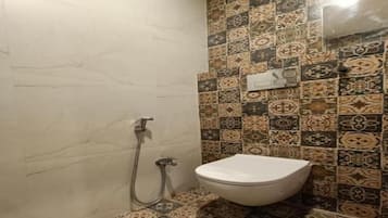 Soap, shampoo, toilet paper