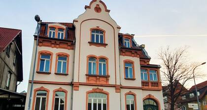 Group apartments in Wilhelminian-style villa with castle view and parking for 16 guests