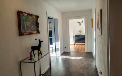 Group apartments in Wilhelminian-style villa with castle view and parking for 16 guests