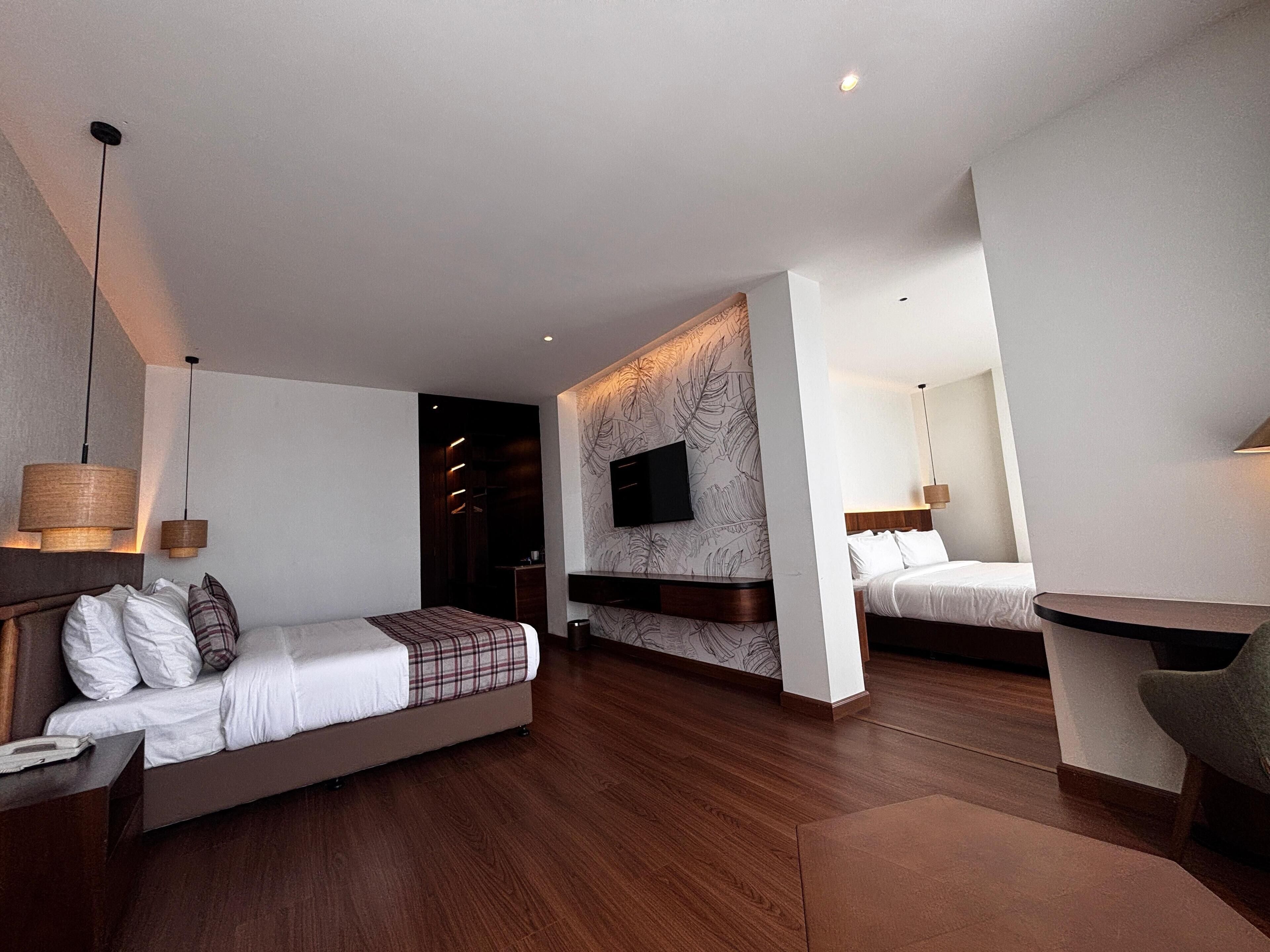 Family Suite, 1 King Bed, City View | Iron/ironing board, free WiFi