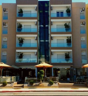 Façana frontal de l'allotjament