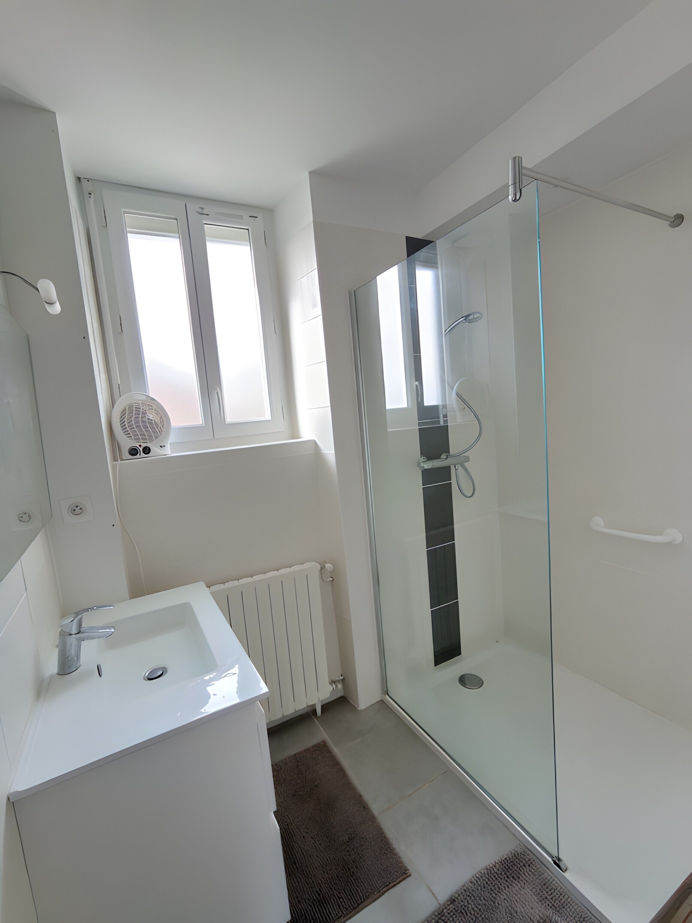 Shower, hair dryer
