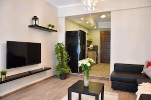 Comfort Studio | Living area - Brassbell Zamalek Taha Hussein Studios (Cairo)