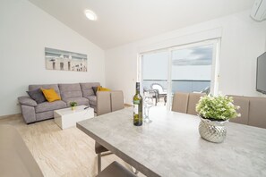 Standard Apartment, Terrace, Sea View | In-room dining - Pulse apartments with Pool (Novalja)
