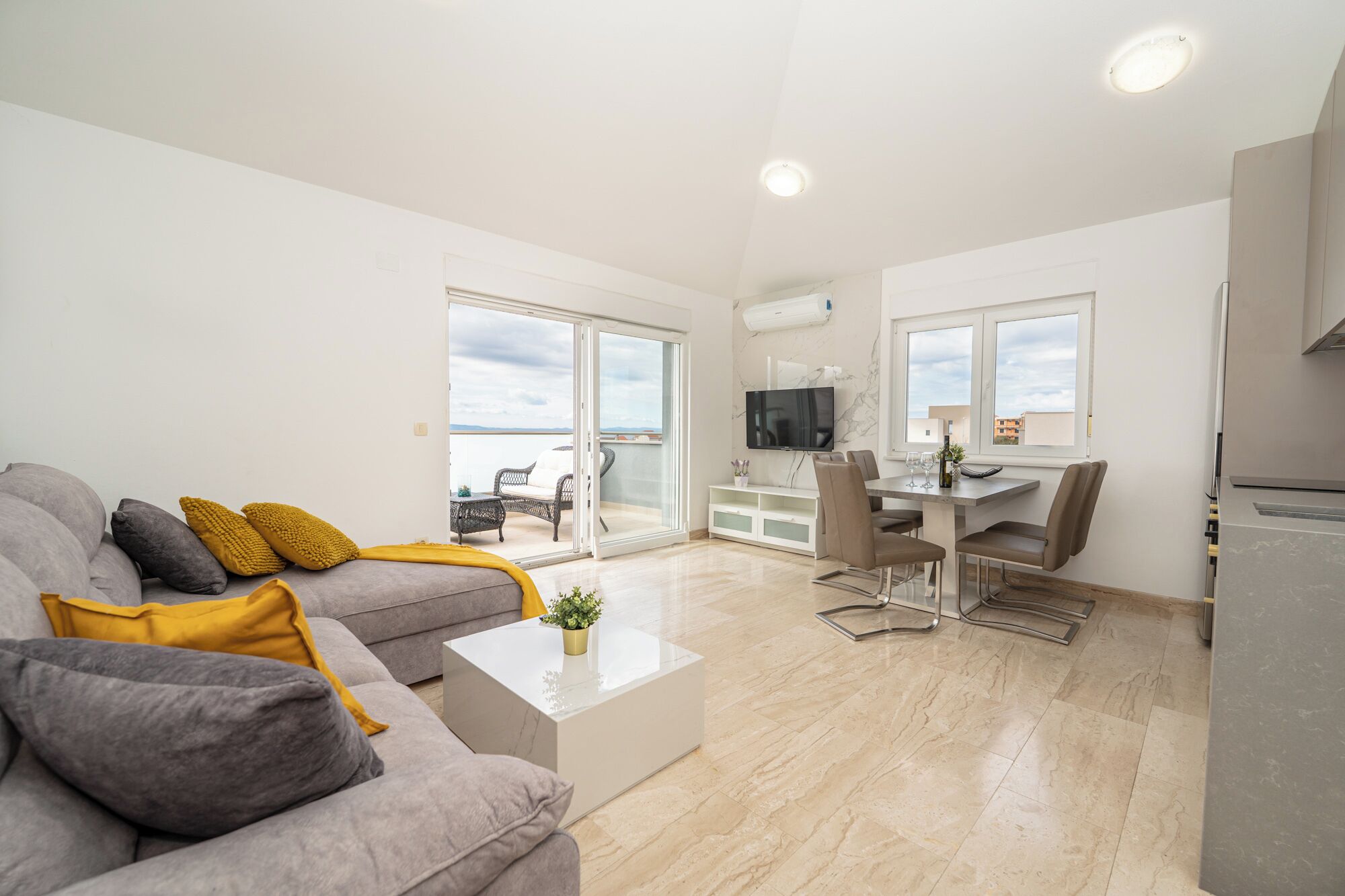 Standard Apartment, Terrace, Sea View | View from room