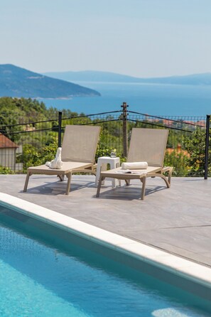 Pool - Beautiful view at Villa Mantis (Golovik)