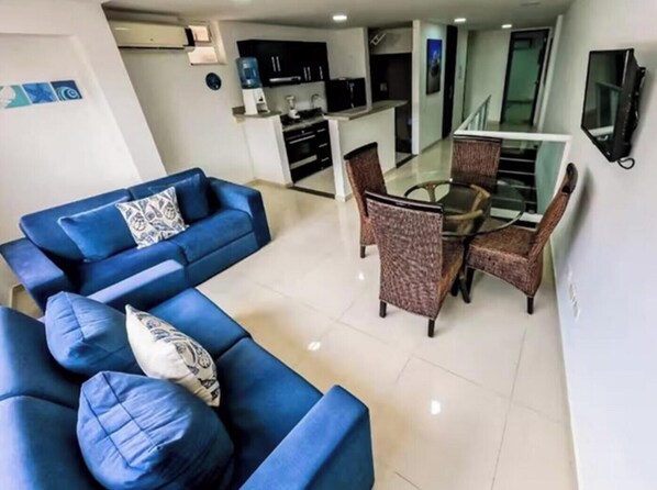 Apartment, 1 Bedroom, Accessible, Balcony | Living area - Hotel White Coral - Mini Suite (San Andrés)