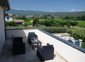 Terrace/patio - Villa MTI Ventoux Quiet, close to nature/ideal for friends or family! (Blauvac)