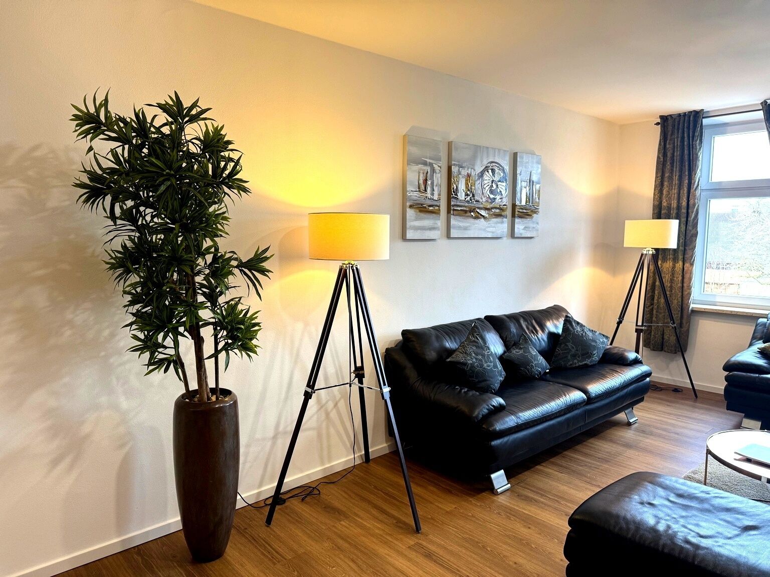 Luxury Condo, City View | Living area | TV