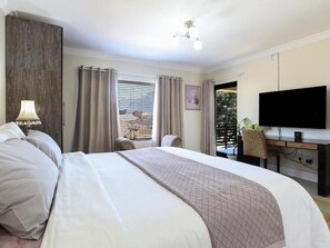 Comfort Double Room, Multiple Beds, Mountain View | In-room safe, desk, blackout curtains, iron/ironing board