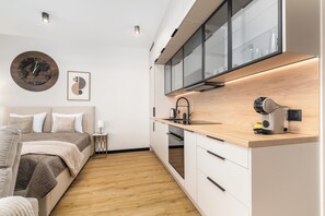 Comfort Studio Suite, River View | Blackout drapes, free WiFi - MARGI Ruby Apartament (Szczecin)