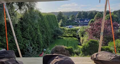 Cozy house 600 meters from the city center, view of the water and beautiful nature