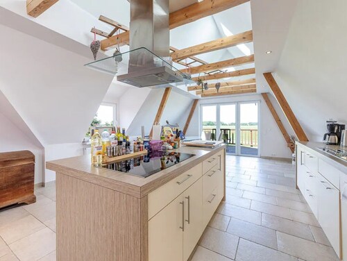Ferienhaus Kuhweid mit Wellness-Bereich, privater Terrasse, Garten und Wlan auf Elbinsel Krautsand