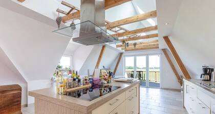 Ferienhaus Kuhweid mit Wellness-Bereich, privater Terrasse, Garten und Wlan auf Elbinsel Krautsand
