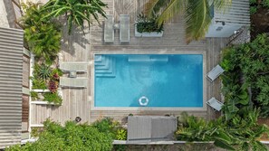 Pool - VillaCuraOasis Luxury villa with tropical garden, private pool, near the beach (Willemstad)