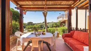Leilighet, 1 soverom, terrasse, hageutsikt | Terrasse/patio