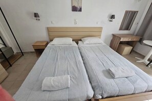 1 bedroom, travel crib, WiFi, bed sheets