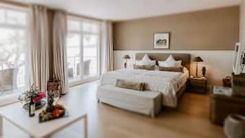 Junior-Doppelzimmer, Meerblick | Allergikerbettwaren, kostenloses WLAN, BettwÀsche