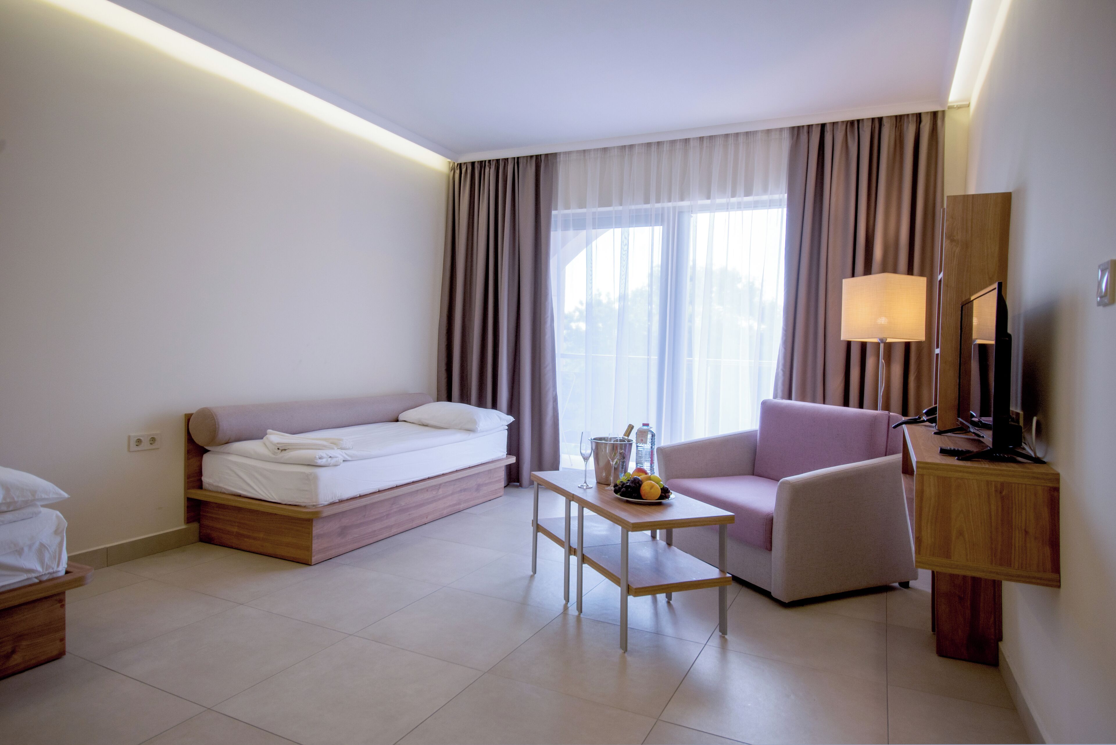 Leilighet, balkong, byutsikt