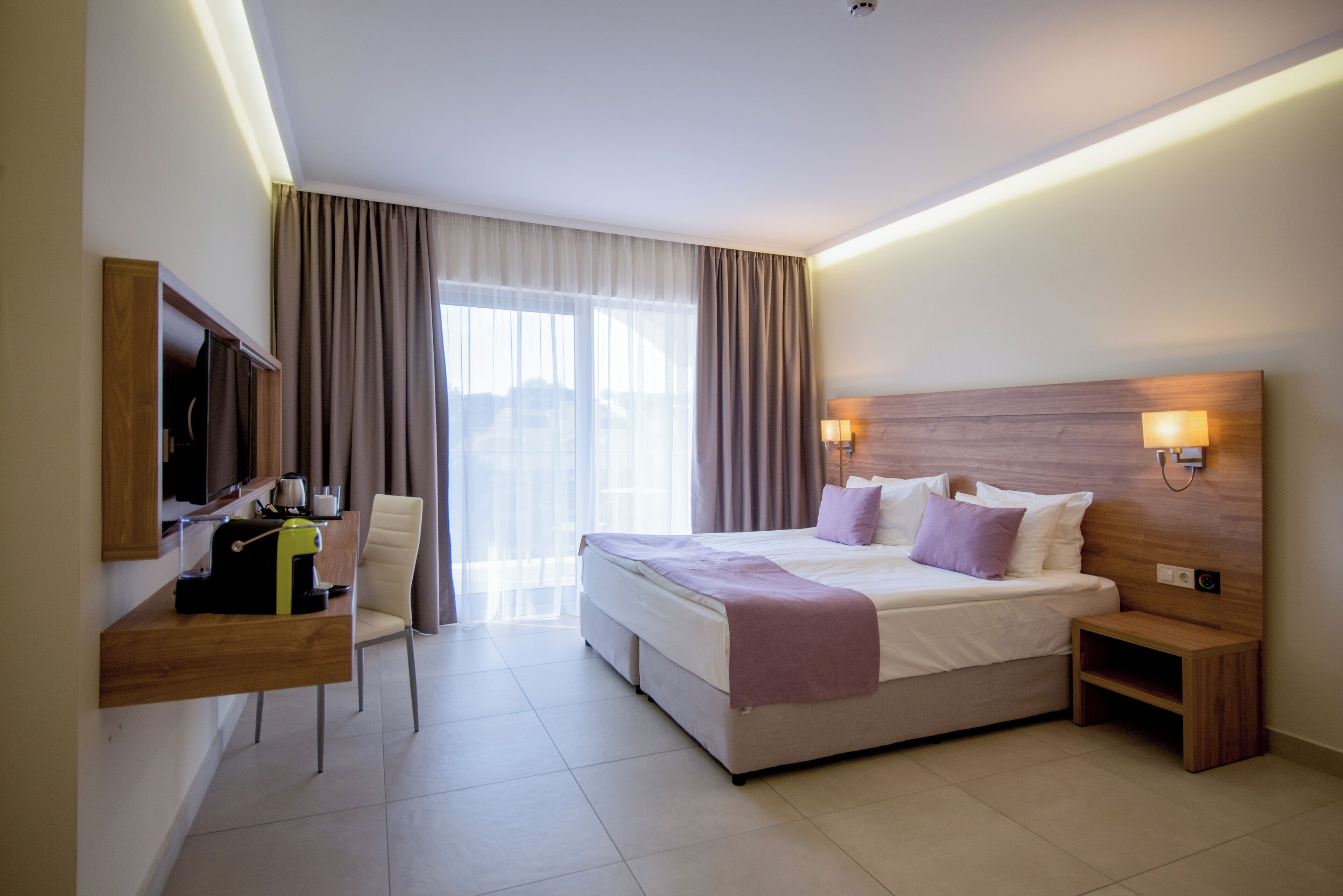 Leilighet, balkong, byutsikt