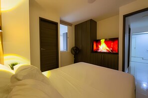 Apartment | Verdunkelungsvorhänge, Bügeleisen/Bügelbrett