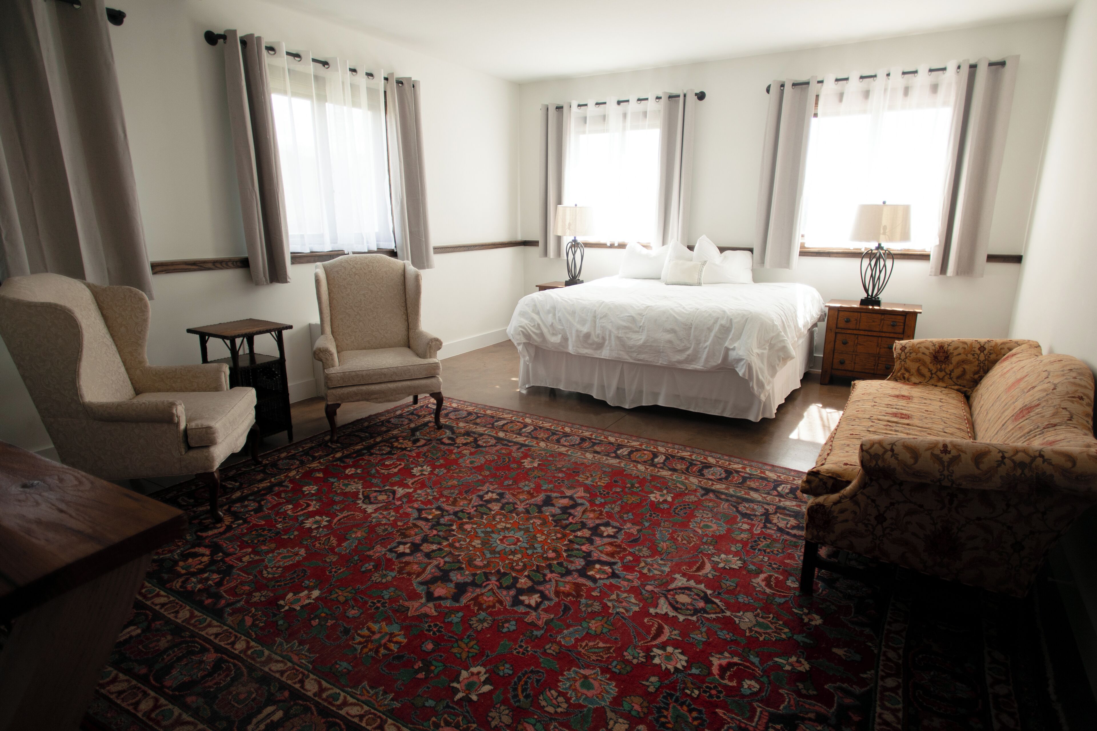 1 bedroom, internet, bed sheets