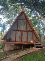 Comfort Cabin, 1 Double Bed with Sofa bed, Pets Allowed, Garden View | Exterior