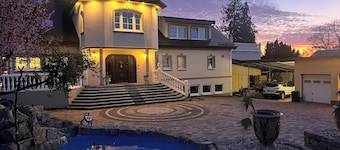 Merzhausen Castle in the Taunus region near Frankfurt am Main - west wing