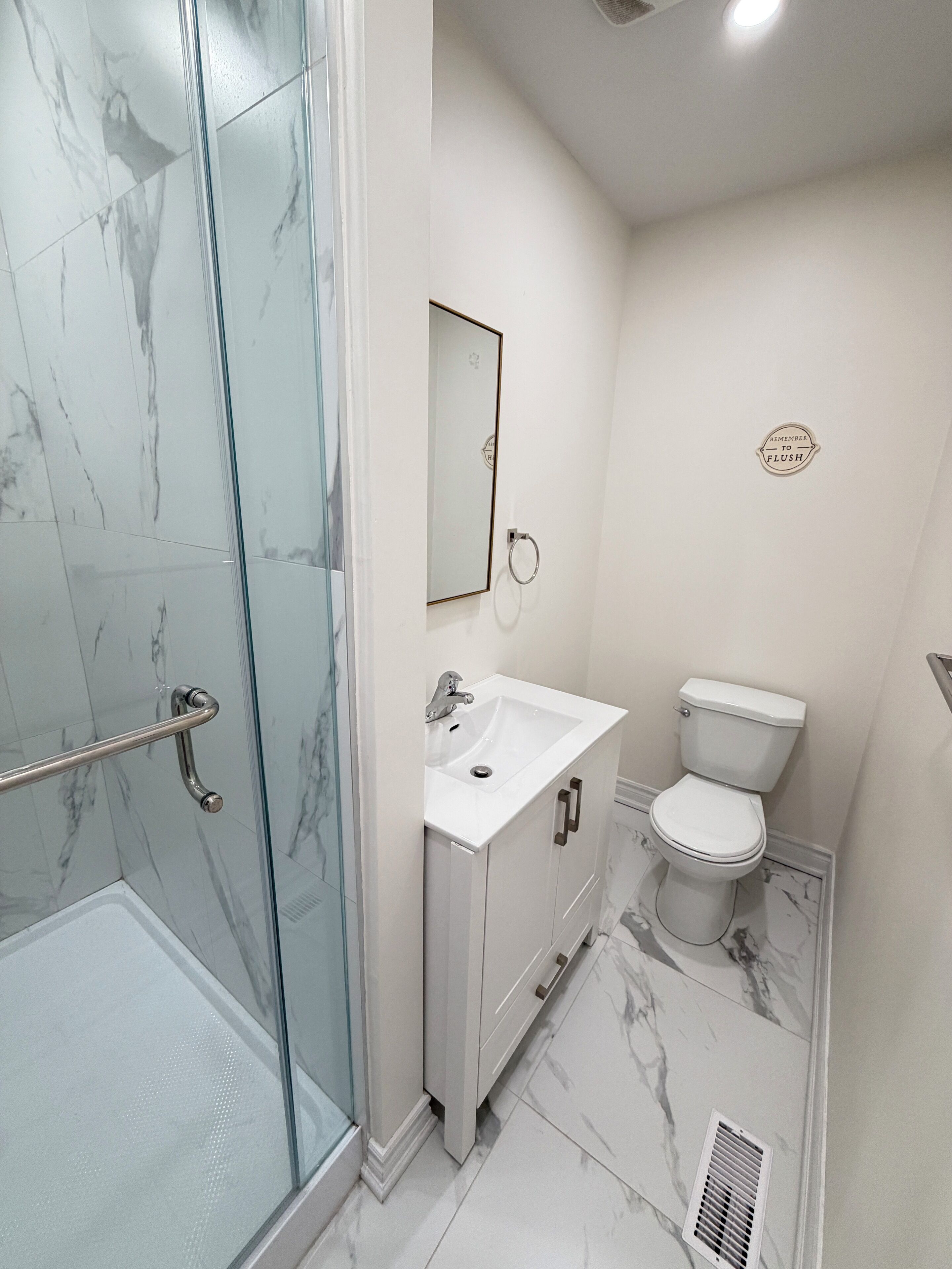 Towels, soap, toilet paper