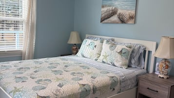 4 bedrooms, iron/ironing board, free WiFi, bed sheets