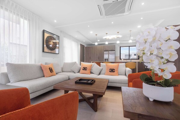 Living area - NOK Elegant 3BR Retreat with Private Pool (Punta Cana)