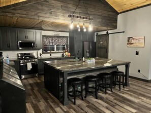 Microwave, oven, stovetop, dishwasher