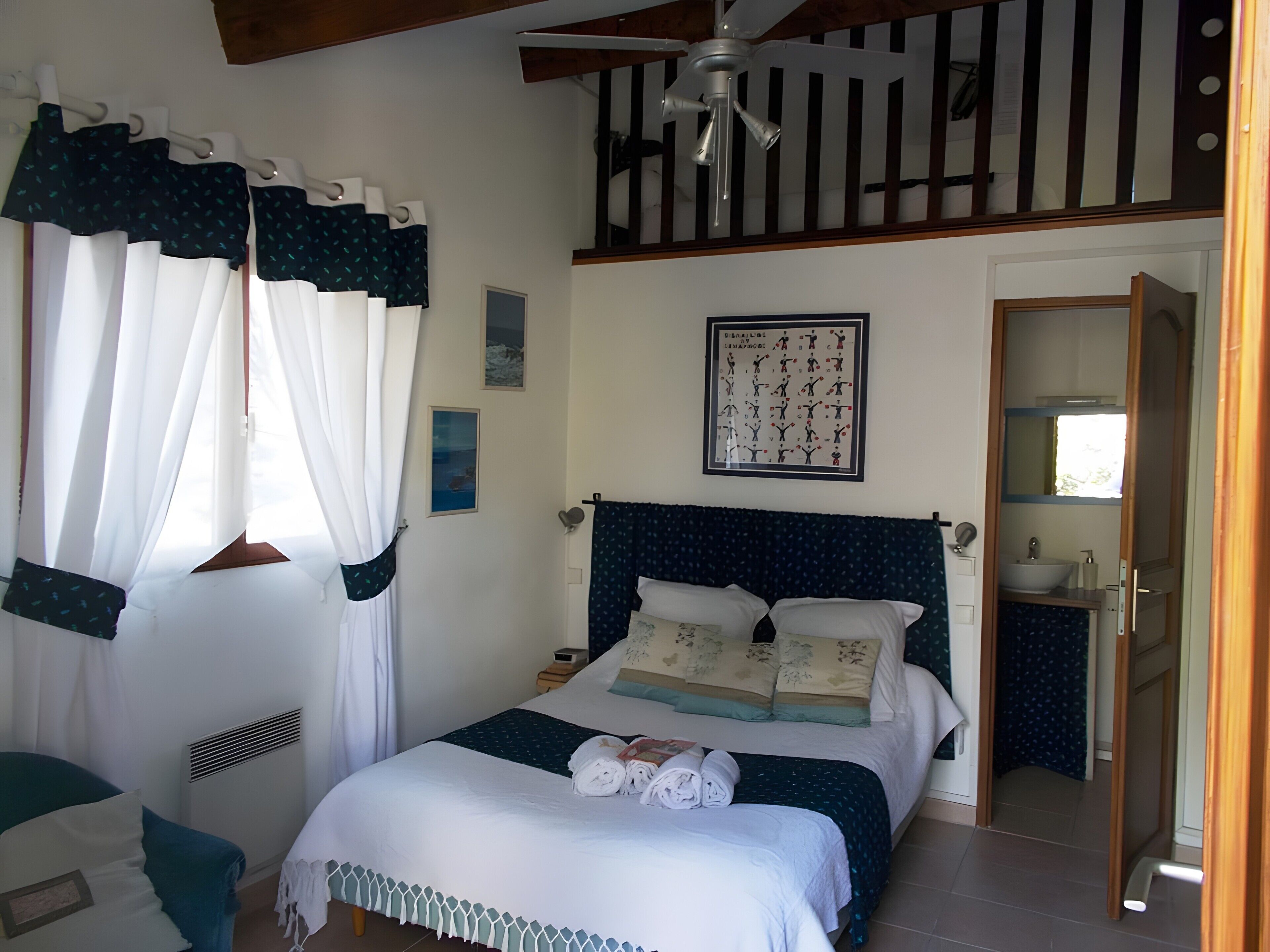 2 chambres, draps fournis