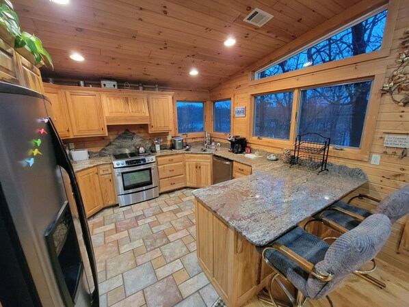 Microwave, oven, stovetop, dishwasher