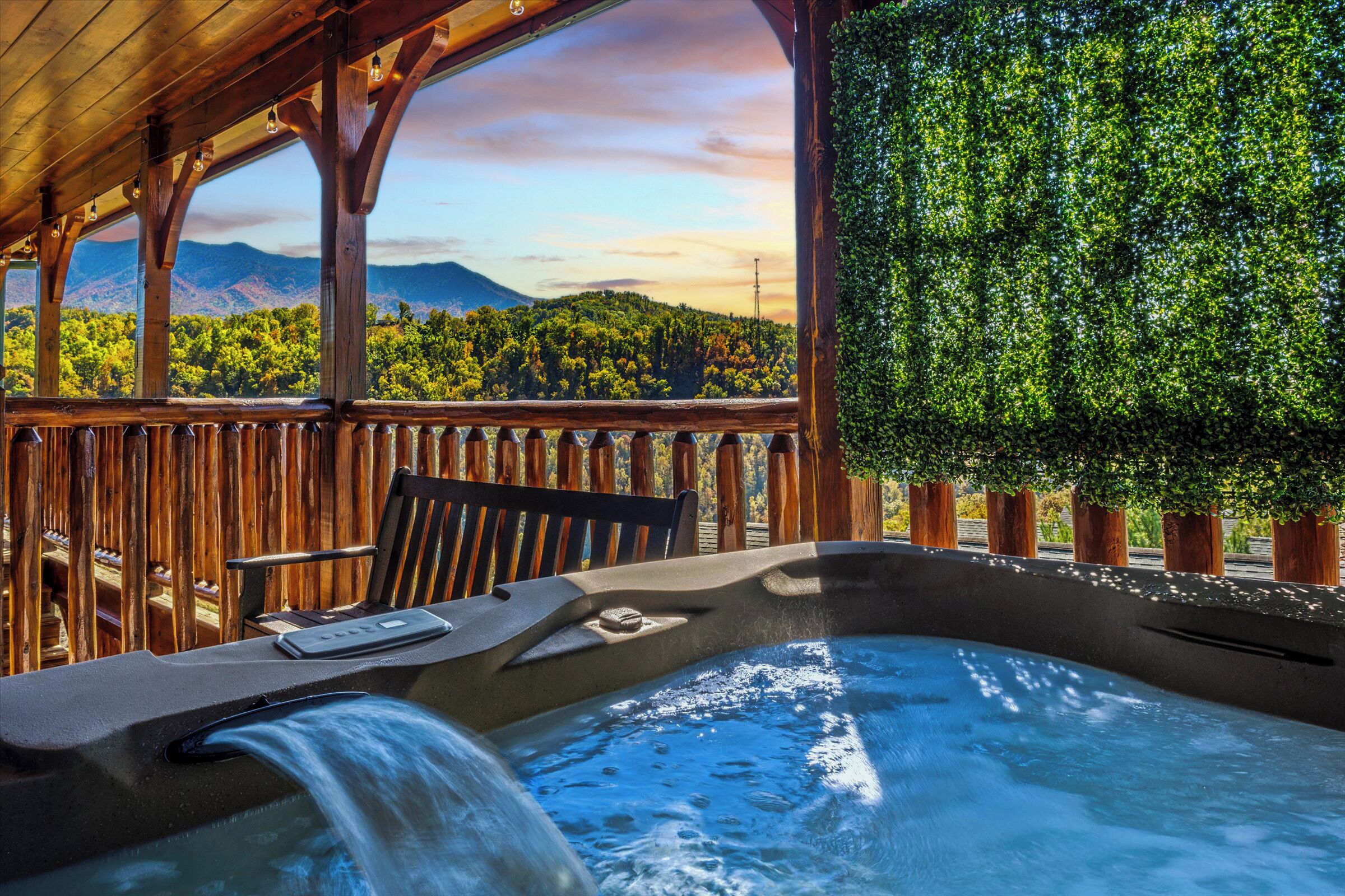 Tina de hidromasaje al aire libre