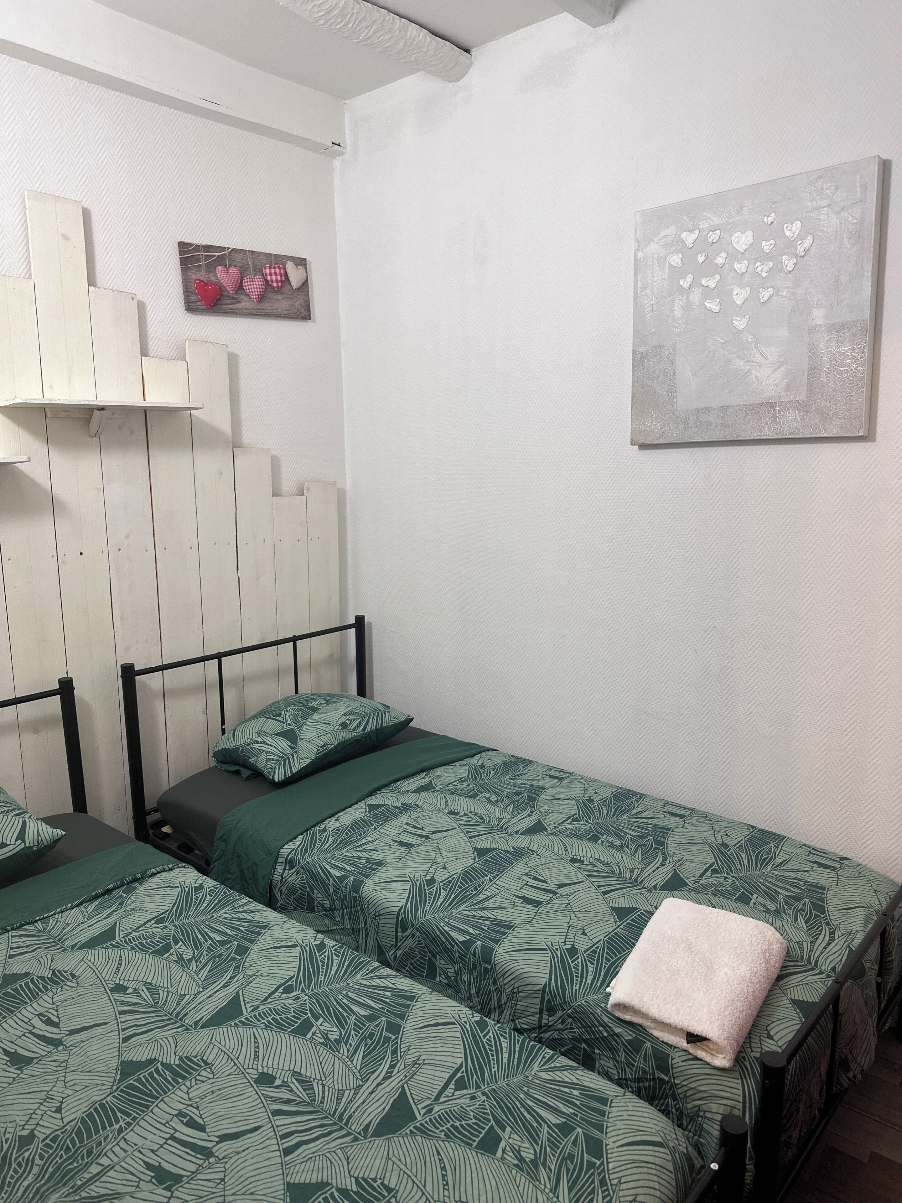 2 habitaciones y ropa de cama 