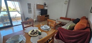 Apartment, 2 Bedrooms, Smoking, Balcony | Living room - Playa Marina, 4 min to the sea (Orihuela)