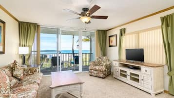 Appartamento, 1 camera da letto, vista oceano | Area soggiorno