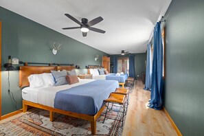 3 habitaciones, escritorio, tabla de planchar con plancha y wifi gratis 