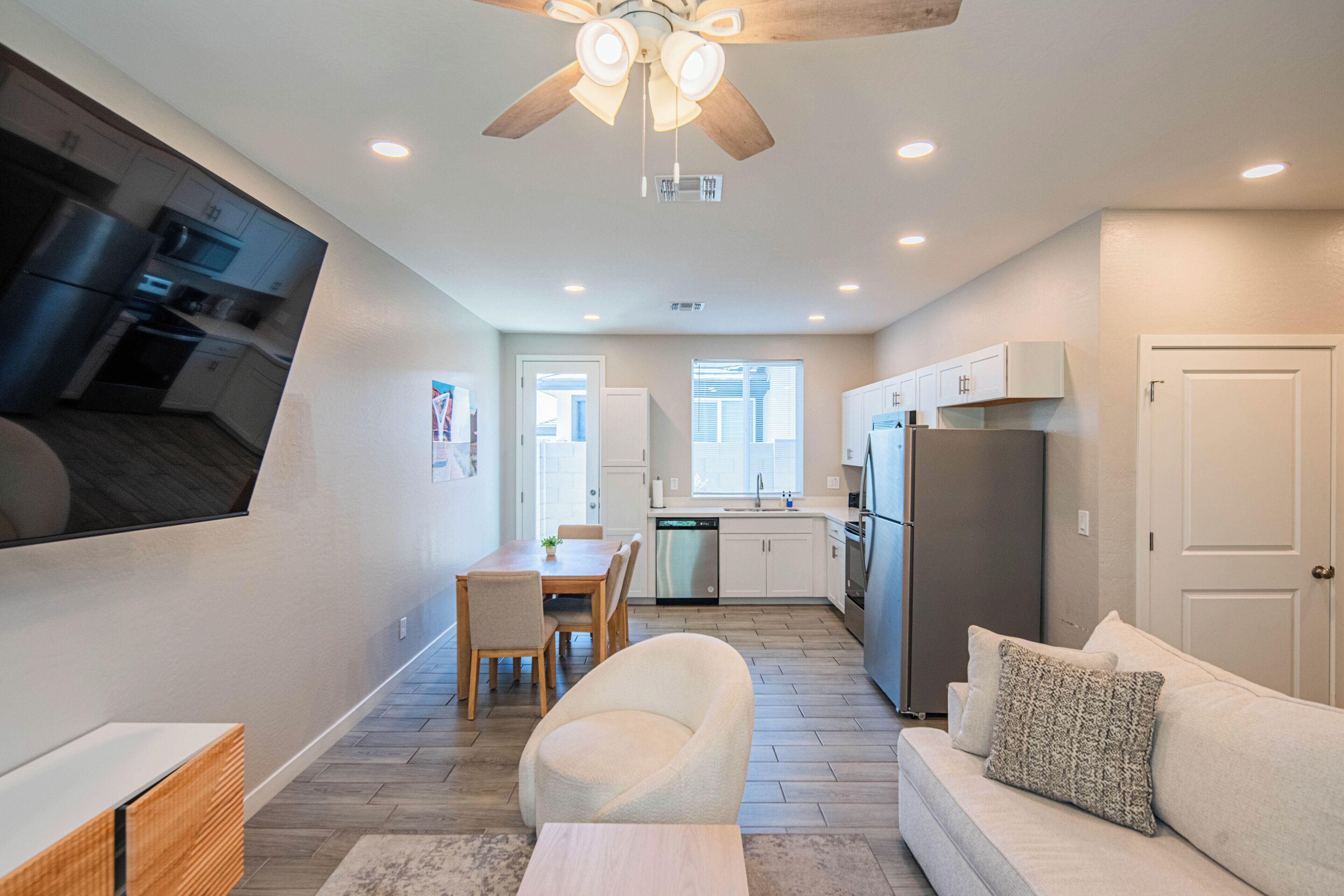 Chambre Double, non-fumeurs, patio | Coin séjour