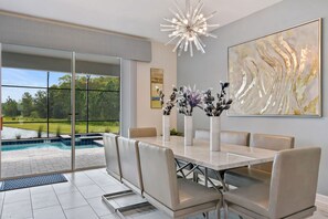 Dining - Last Minute Disney! Private Pool, Hot Tub, Game Room & Themed Bedrooms. Book Now! #27911 (Orlando)