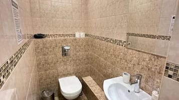Soap, shampoo, toilet paper