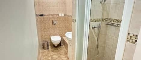 Soap, shampoo, toilet paper