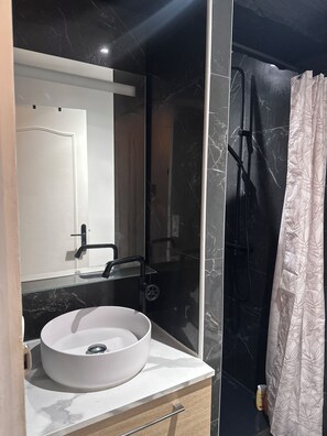 Shower, hair dryer, towels, toilet paper - Center Architect Poirier - 2 Rooms Business Family (Orléans)