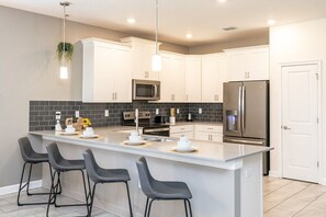 Fridge, microwave, oven, stovetop - Disney Getaway! Luxury Villa with Private Pool & Game Room. Book Now! #CG887 (Orlando)
