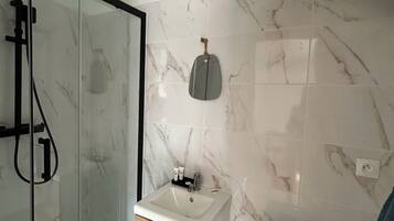 Towels, soap, toilet paper