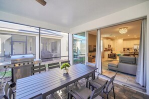 Outdoor dining - Last Minute Disney! Private Pool, Hot Tub, Game Room & Themed Bedrooms. Book Now! #SR596 (Orlando)